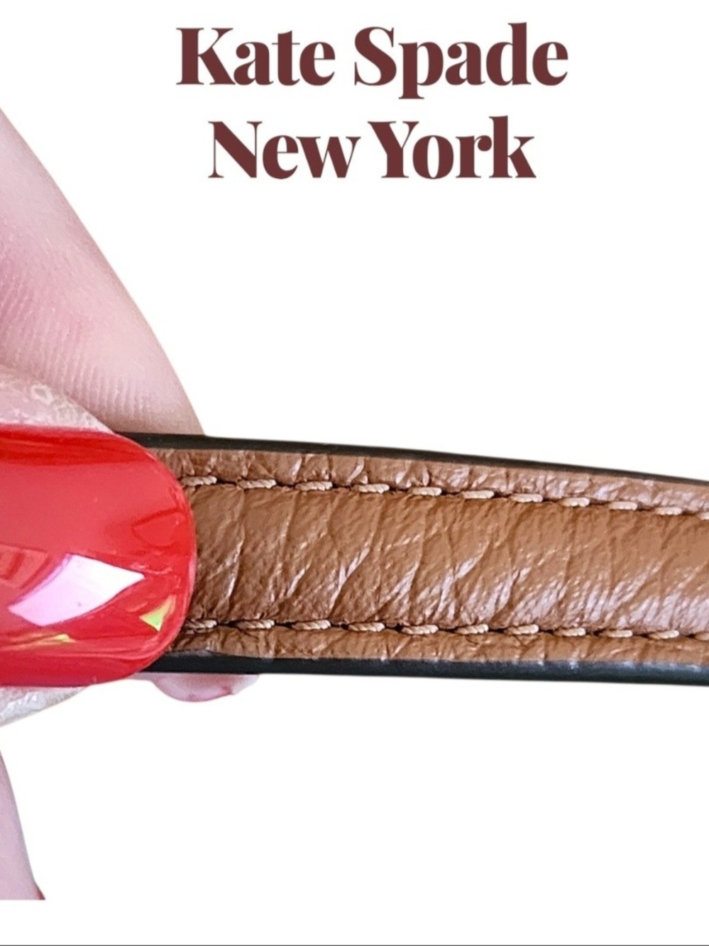 KATE SPADE New York Monica Pebbled Learher Crossbody Bag- Warm Gingerbread - Picture 10 of 15